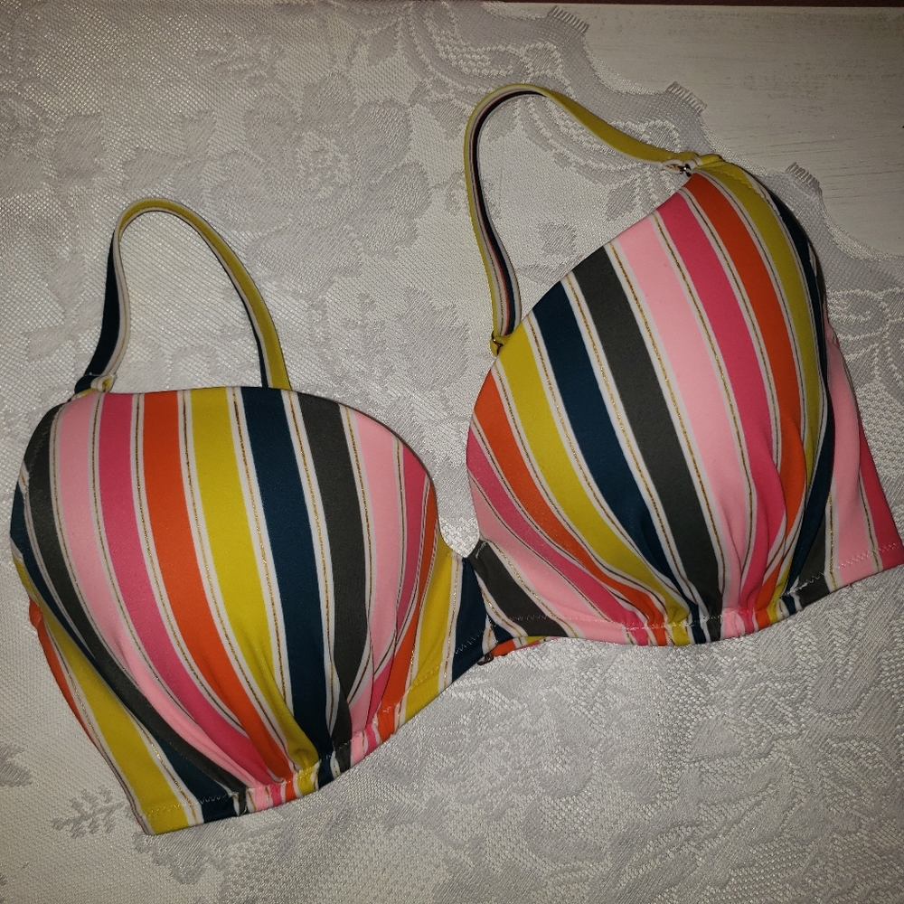 Striped Bikini Top